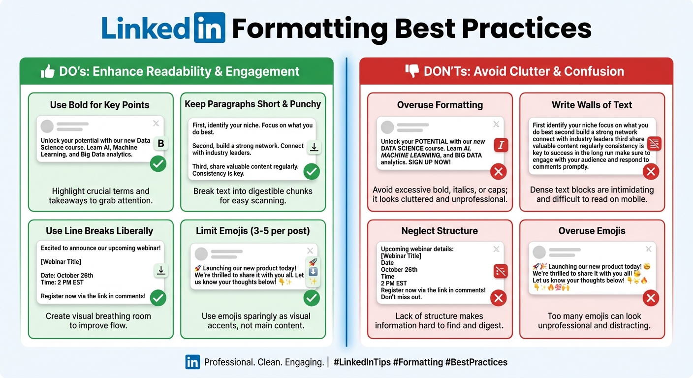 LinkedIn Formatting Best Practices